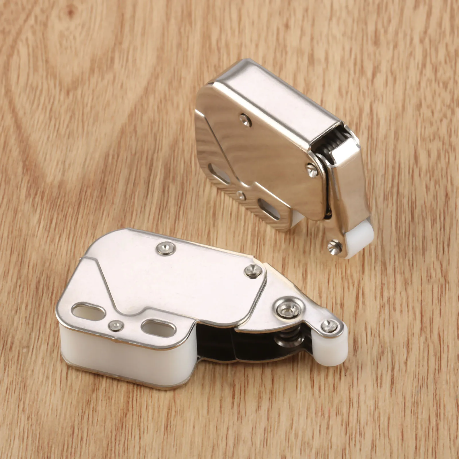Dreld 2 pçs mini push catch trava armários de bloqueio móveis fechadura de segurança caravana motorhome armário portas empurrar toque trava