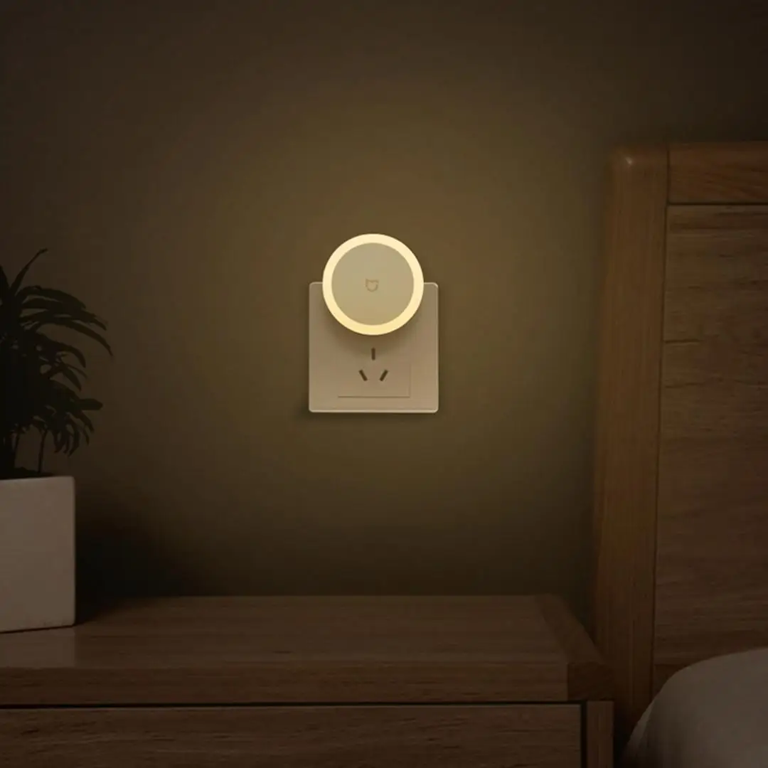 Xiaomi Mijia Plug-in Night Light Sense Induction Soft Lamp Plug Sensor Light Sleep Night Lamp Energy-saving Night Light 220V