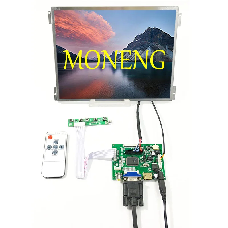 10.4inch G104XVN01.0 1024X768 IPS LCD Screen HD MI VGA AV1 AV2 lcd driver board Replace G104X1-L04