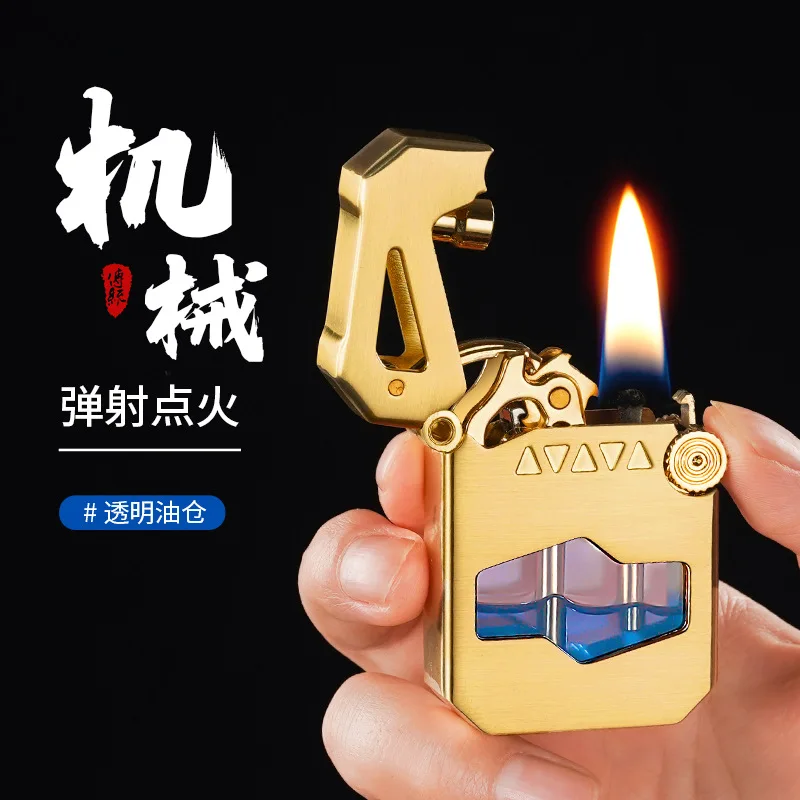 

Новинка 2025 года, полуавтоматическая оркестрная зажигалка Mecha в стиле ретро, классическая мужская ветрозащитная зажигалка в подарок для бойфренда