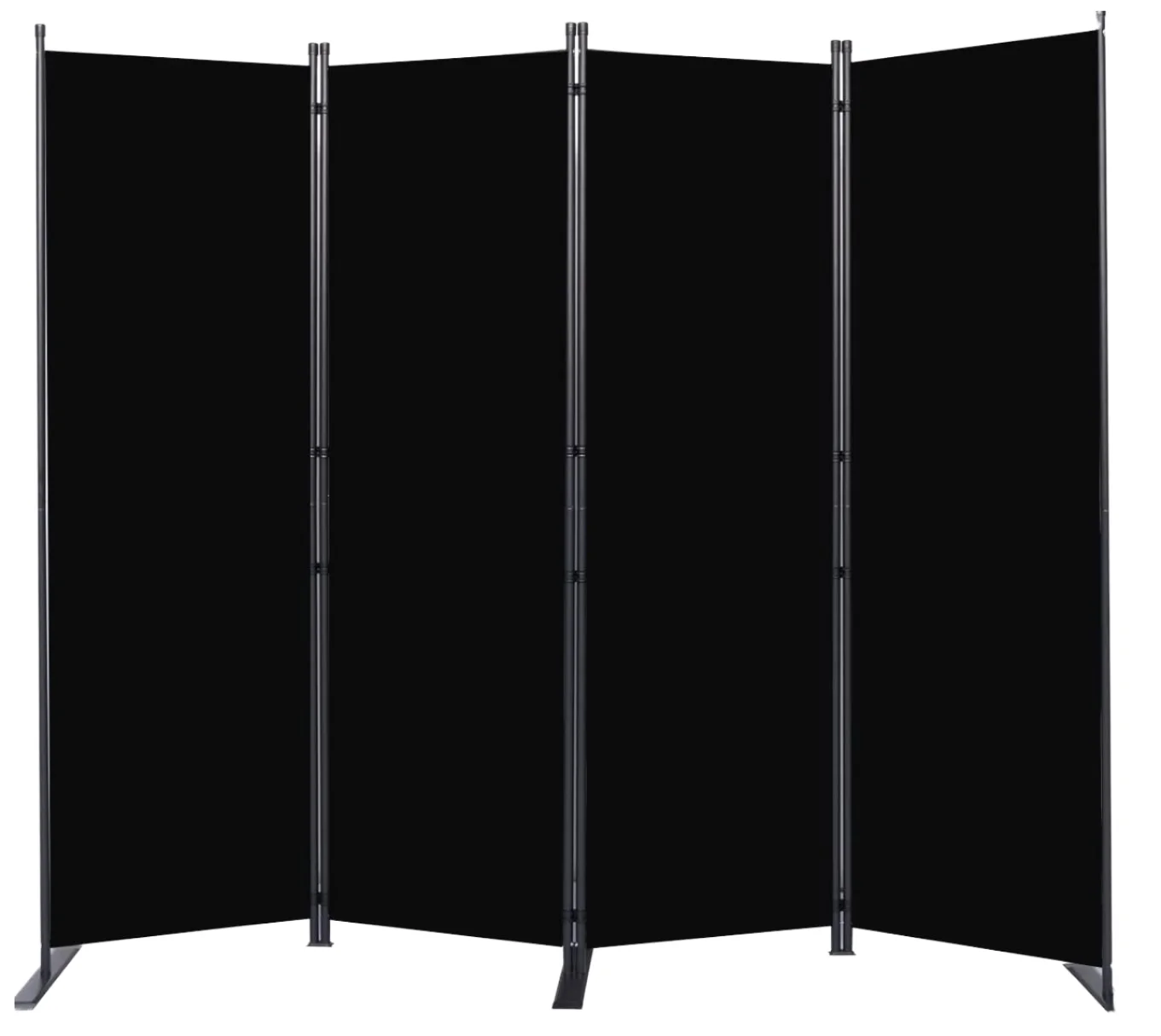 Modern 6ft Portable Iron Room Partition and Folding Privacy Screen Wedding Waterproof Design