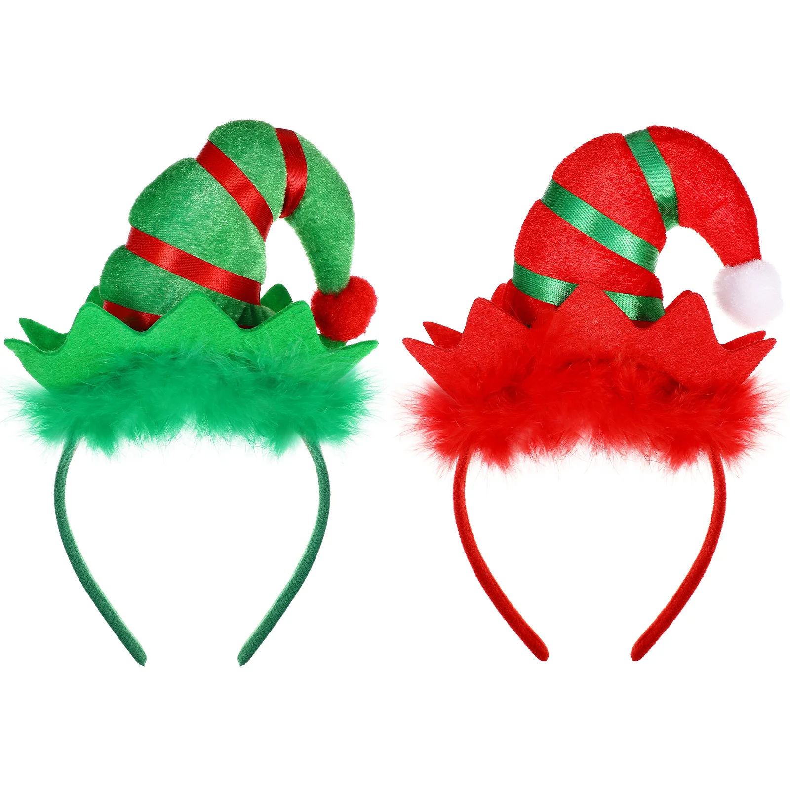 2 Pcs Christmas Party Hair Bands Funny Headband Child Headbands for Kids