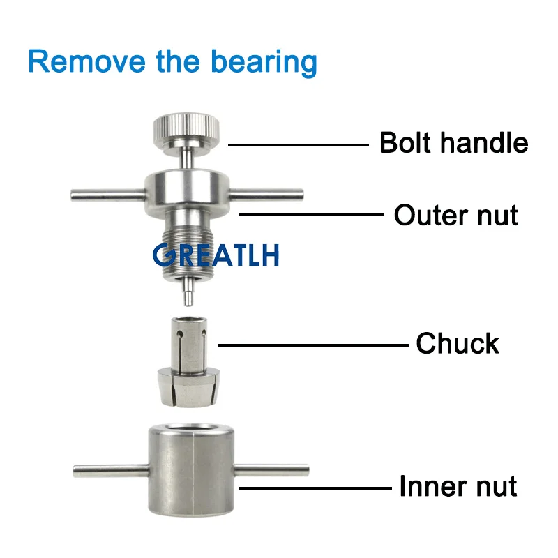 High Speed Dental Handpiece Repair Tool Kit Multifunctional Bearing Stainless Turbine Maintenance Tool Dentistry Instrument