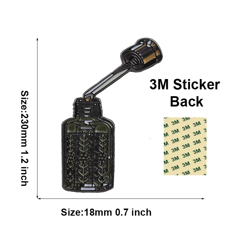 Saudi Arabia Mobile Phone 3M Sticker Badge Metal Pin Broooches Pins