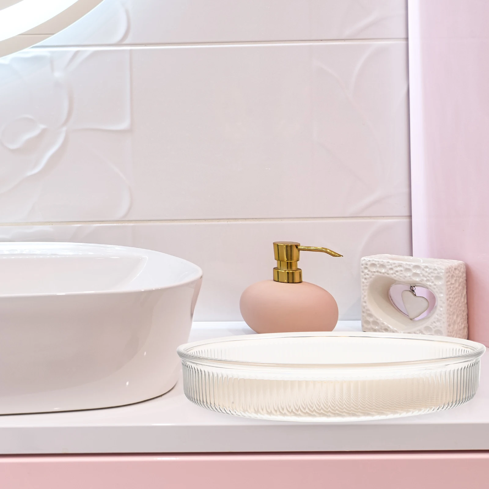

360-Degree Rotating Storage Tray Turntable Organizer for Spice Jars Cosmetics Toiletries Large Capacity Non-Slip Plastic Round