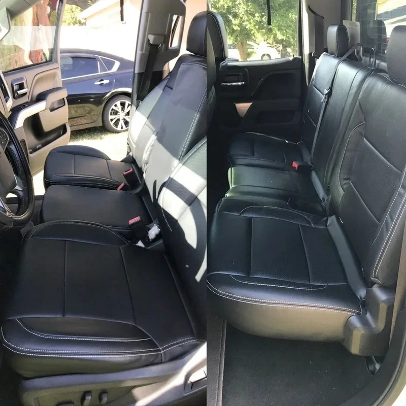 Hot Selling  Complete Seat Covers Compatible with 14-18 Chevy  LT Double Cab