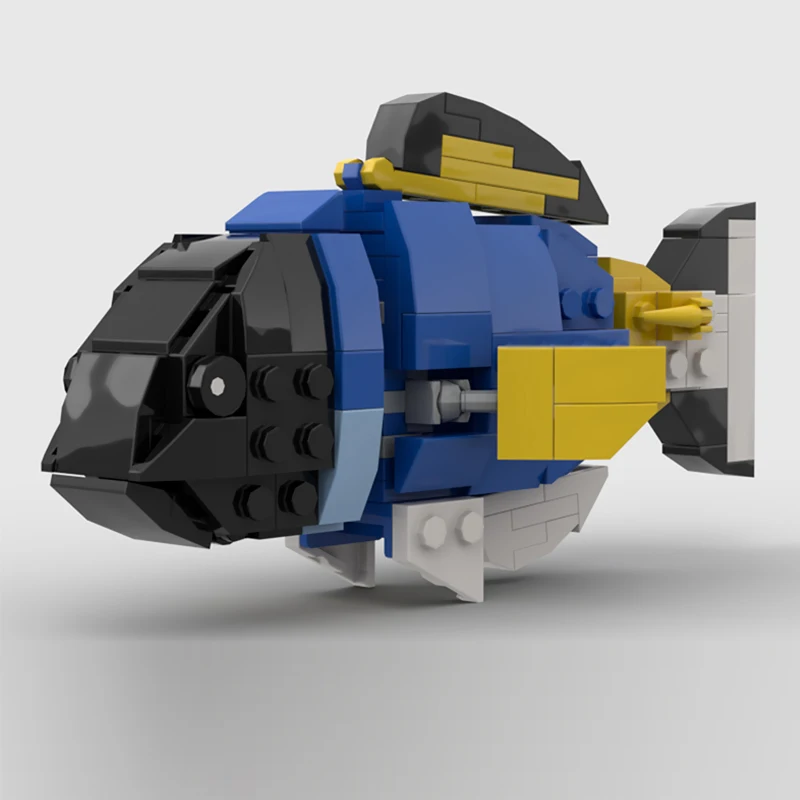 Creators Animal Series Model MOC Building Bricks Powder Surgeonfish Modular Technology Gifts Holiday Assemble Children Toys Suit