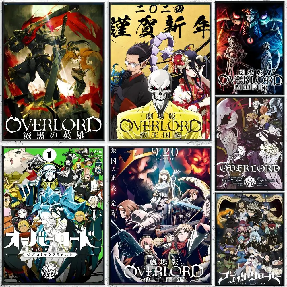 Overlord Albedo Anime Poster High-Quality Waterproof Wall Decal for Study, Living Room & Garage, Great Gift for Fans
