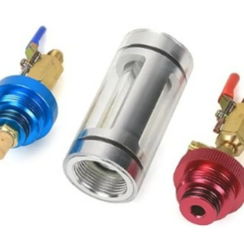 Automotive Air Conditioning Refrigeration Oil Filter Filling Kit AC System Impurity Removal Service Repair Tool