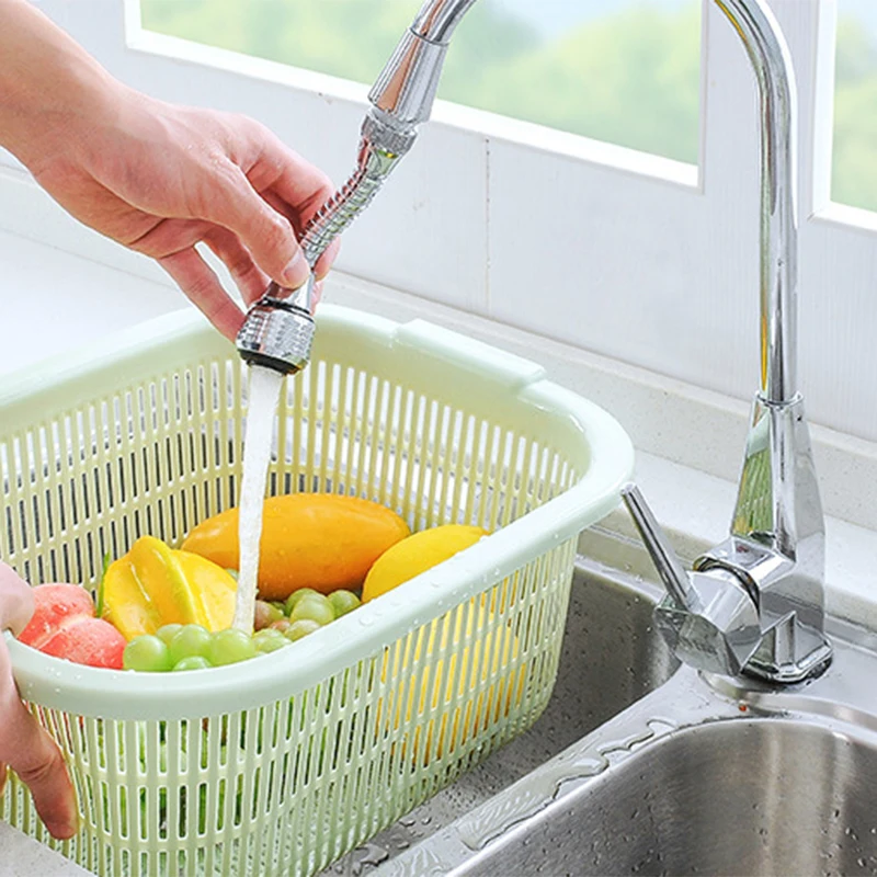 360 Degree Adjustment Faucet Extension Tube Water Saving Nozzle Filter Kitchen Water Tap Water Saving for Sink Faucet Bathroom
