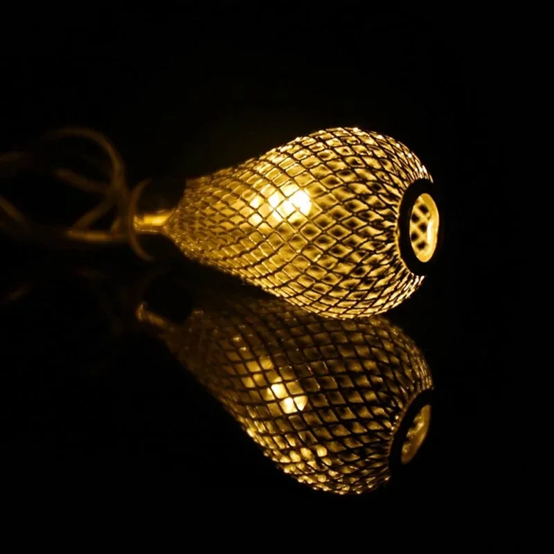 Led Rattan Ball String Light led fairy lights For Party Christmas Wedding Decoration LED Garland