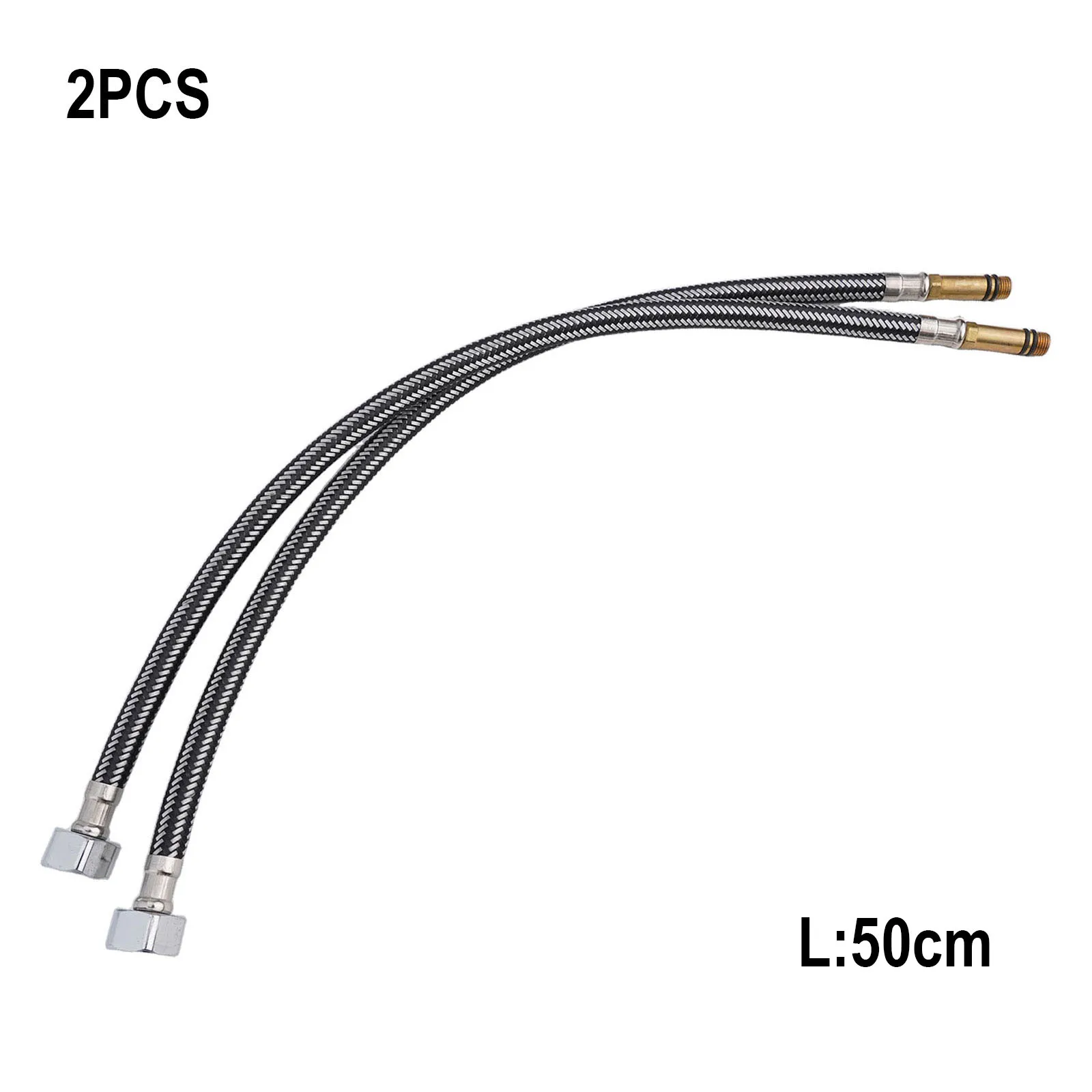 Flexible G1/For 2 To For 2 Inch For Braided Water Supply Pipe Set For 2PCS For Mixer Faucet Cold And Hot Water