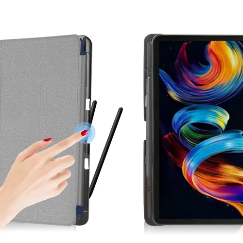 Imagen 2 del producto Funda para TCL NxtPaper 11 Plus de 11,5 pulgadas (9469x), soporte plegable para tableta, funda protectora con soporte para lápiz, protección completa