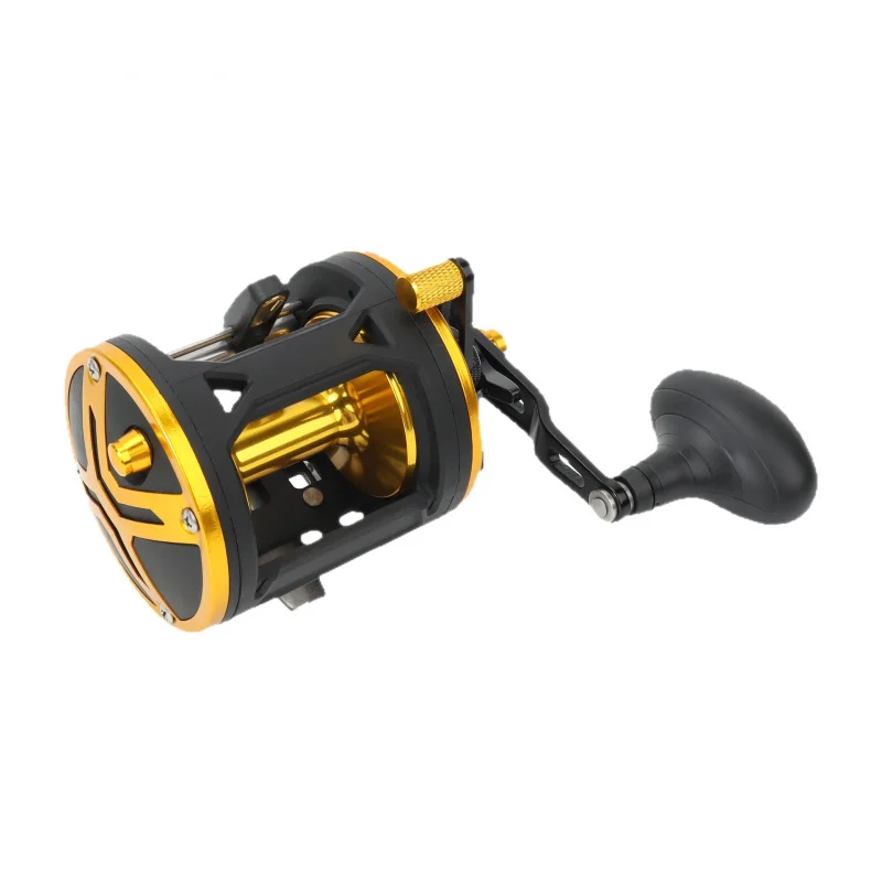 Premium PPQ Heavy Duty Drum Fishing Reel Corrosion Resistant Saltwater Boat Reel for Offshore Sea Angling