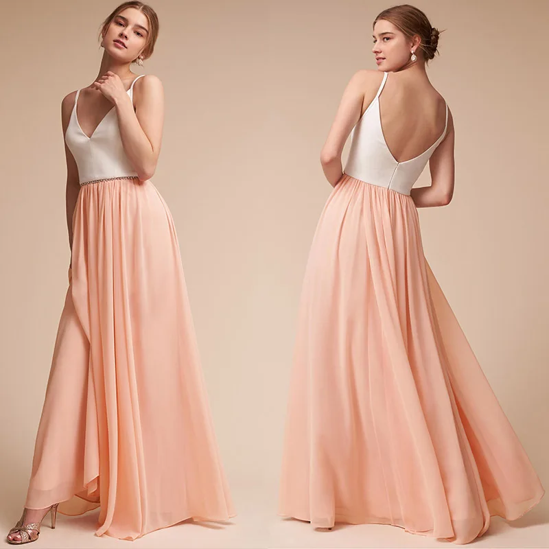 Women's new chiffon slip dress, AliExpress, Amazon hot contrasting dress long skirt