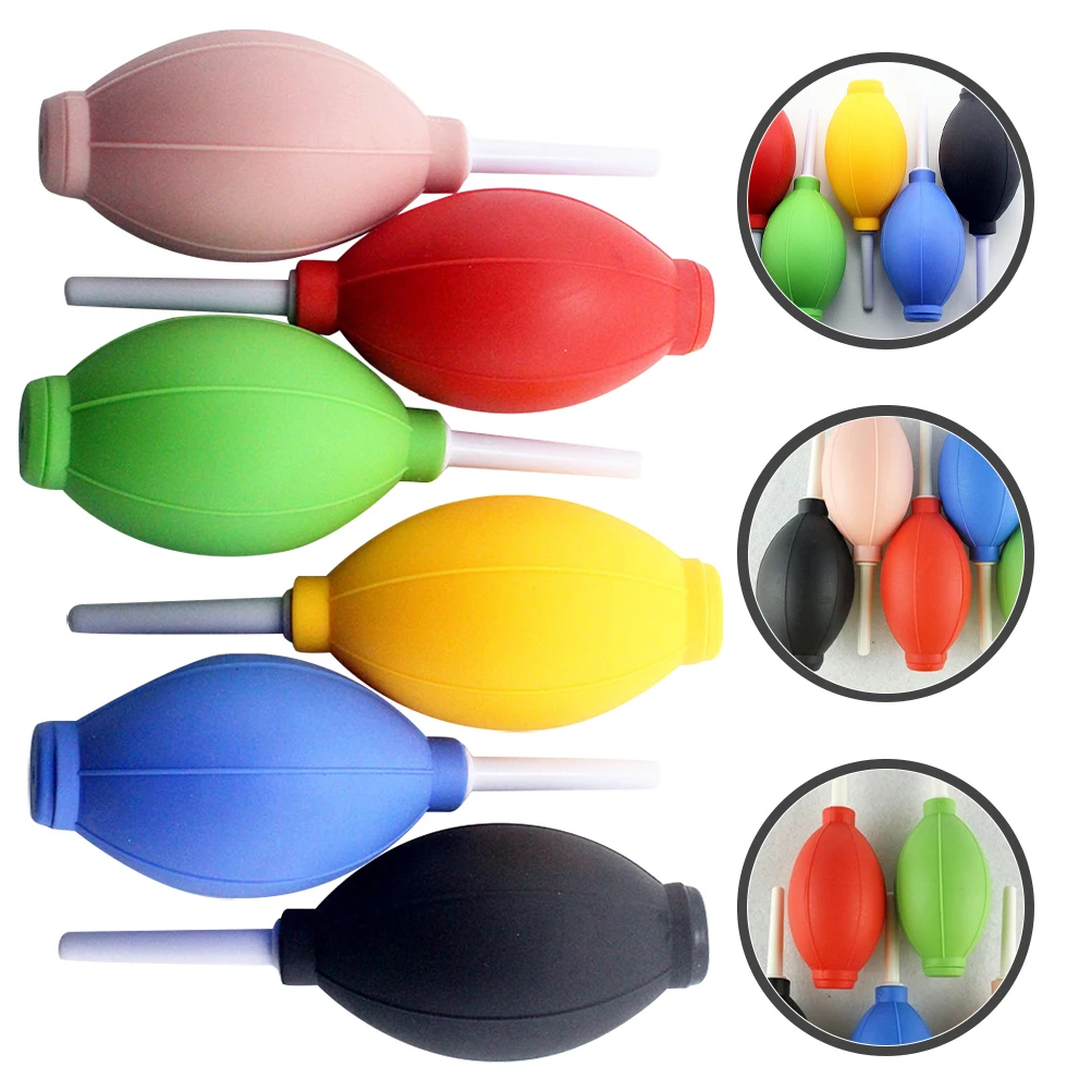 

6pcs Cleaning Air Blower Squeeze Bulb Dust Cleaner for Camera Lens Computer Keyboard TPE Material Lightweight Portable