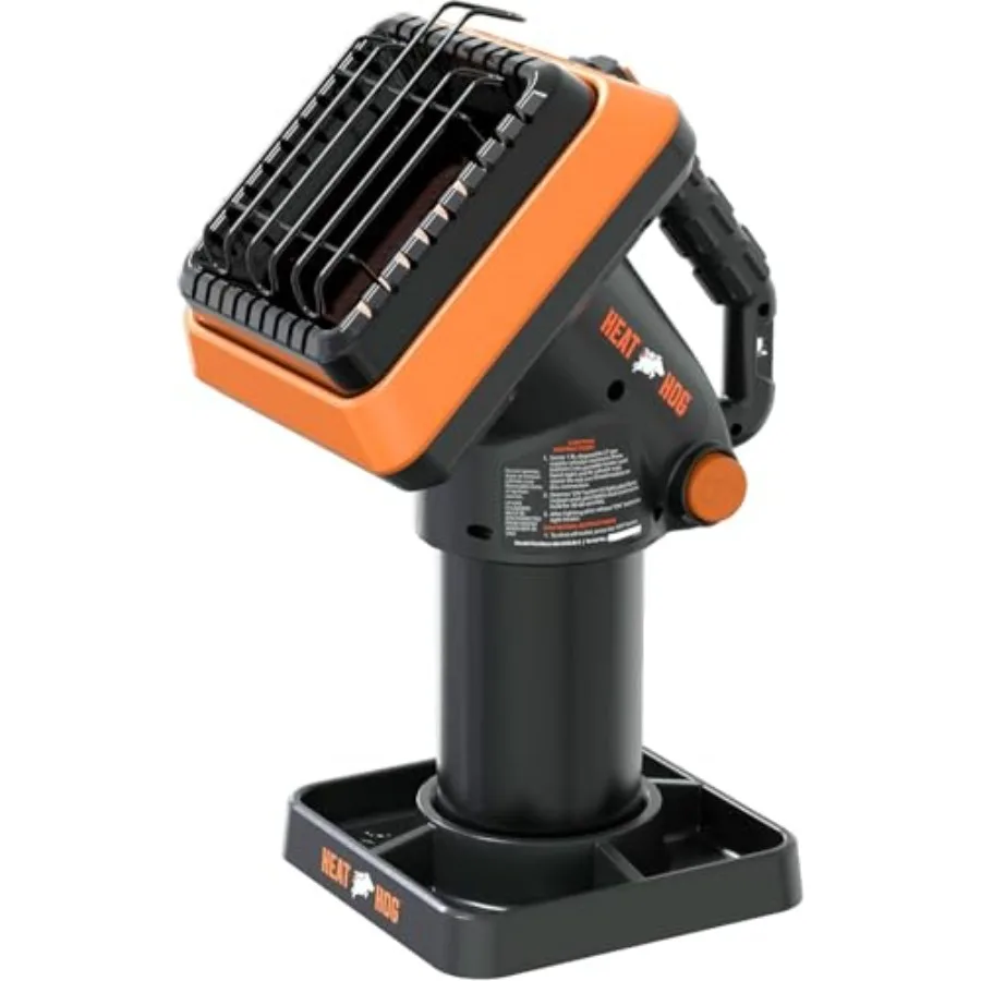 

Heat Hog 4000 BTU Portable Propane Radiant Space Heater Indoor Outdoor Garage Camping Outdoor Sports Boating RVs Angled Design