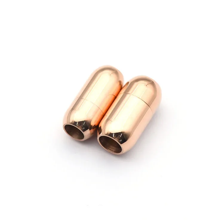 10pcs/Lot Wholesale Stainless Steel Magnetic Clasps Leather Cord Bracelet Magnet Buckle Necklace Diy Jewelry Making Accessories image 3