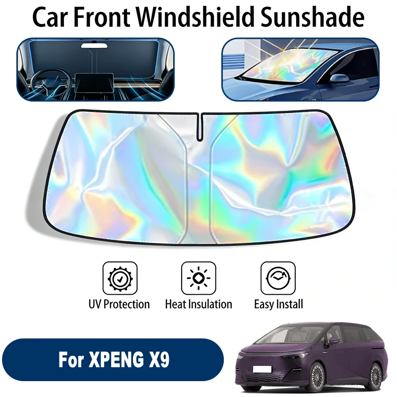 

Windshield Sun Shade For XPENG X9 Foldable UV Reflective Front Window Sun Protection Cover Accessories