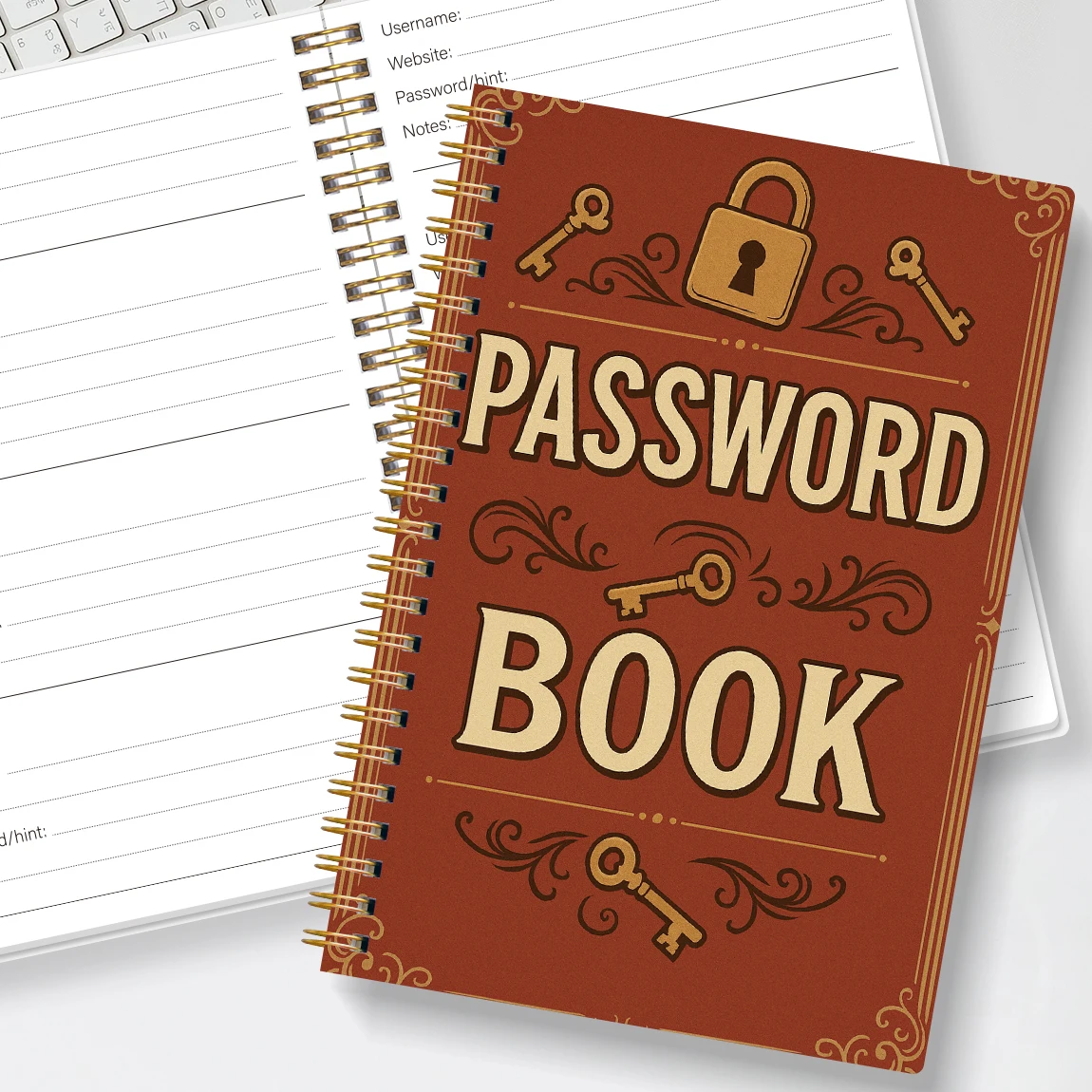 

A5 Password Book,Internet Account and Website Login Organizer,Notes Section, Perfect Password Journal for Managing Cybersecurity