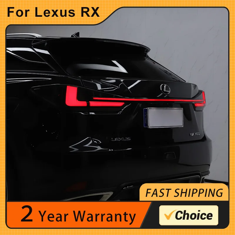 

Задний фонарь в сборе для Lexus RX 2016-2021, задний фонарь среднего размера, подключи и работай, задний фонарь с динамическим поворотом, 1 пара