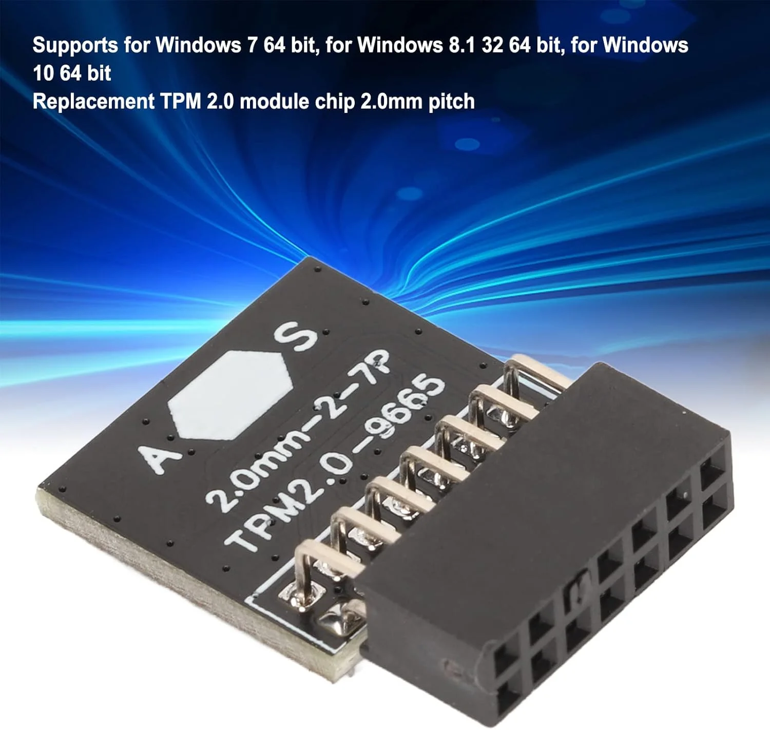 20Pin TPM2.0 Trusted Platform Module, Security Protection Card Compatible with ASUS Gigabyte Motherboard for PC Security Upgrade