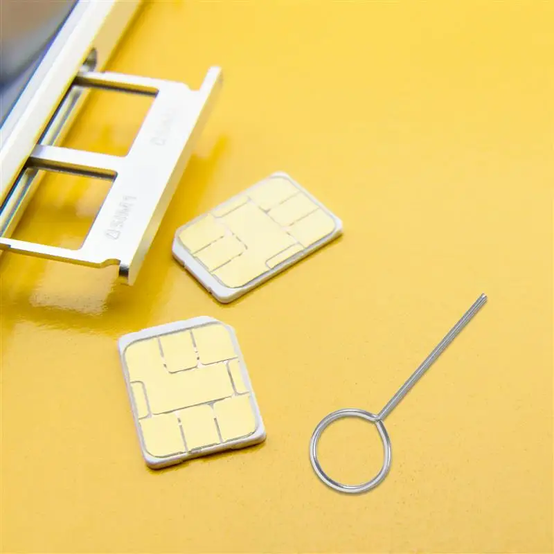 100Pcs Phone SIM Cards Tray Removers Stainless Steel SIM Card Ejector Phone SIM Openers Mobile Phone Ejectors SIM Removing Tools