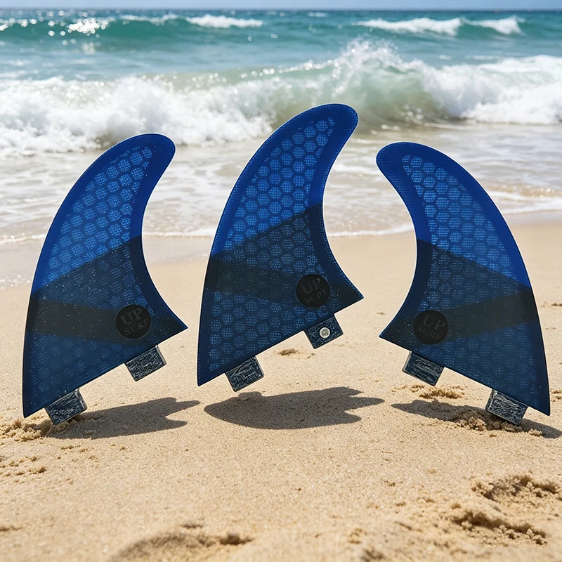 Barbatanas de prancha de surf com abas duplas S/M/L/UK2.1 quillas DoubleTabs fibra de vidro em favo de mel 3 peças por conjunto barbatanas com abas duplas frete grátis