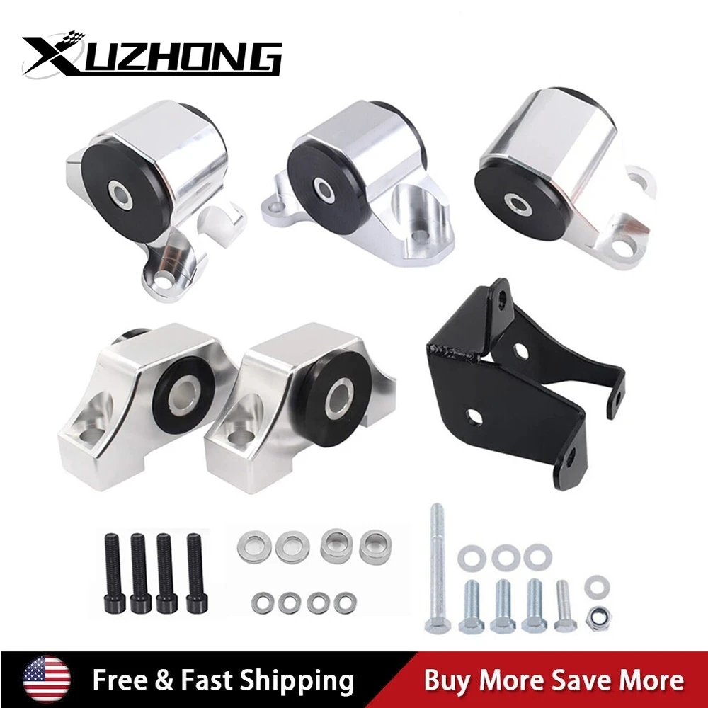 

Комплект крепления двигателя с двумя болтами для Civic EK B16 B20 D16 B D 96-00 Chrome Заготовка