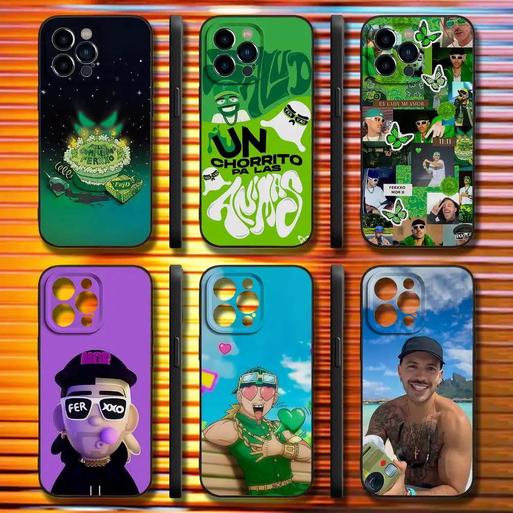 

F-Feid F-Ferxxo SE LO JURO MOR Phone Case For iPhone 17,16,15,14,13,12,11,Pro,Max,Plus,X,XS,SE4,E,Mini,Soft Black Case