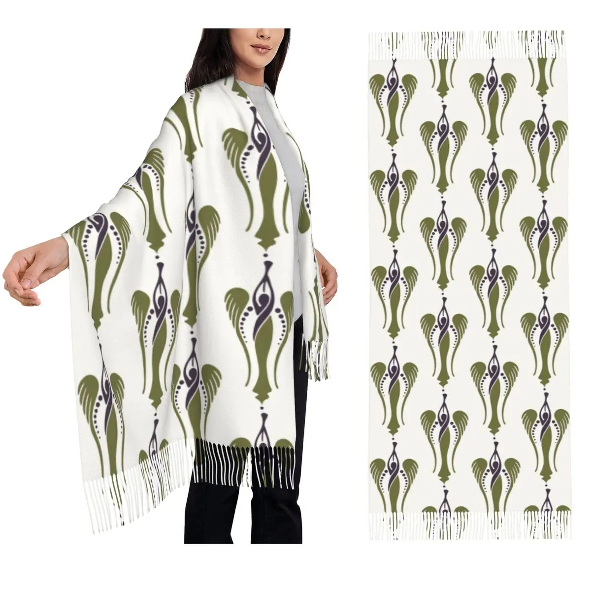 

Angel Of Freedom Tribute To Sylvia Pankhurst Scarf Tassel Scarves Women Soft Warm Shawls and Wraps Large Fall Winter Shawl Wrap