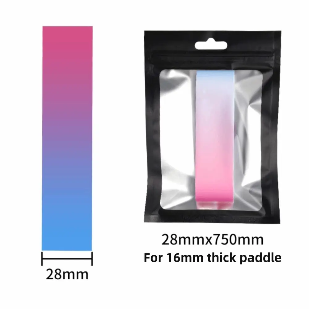 16mm Pickleball Racket Edge Sticker Shock Absorption Gradient color Paddle Head Edge Tape Durable Frame Protective Tape