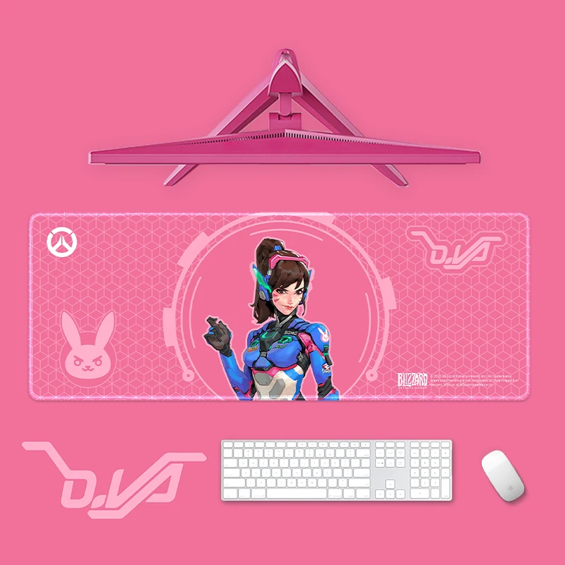 [Officiel] jeu Overwatch D.Va brouillard Genji tapis de souris anti-dérapant Durable tapis de bureau bureau Esports jeu tapis de bureau Cosplay Doujin cadeaux