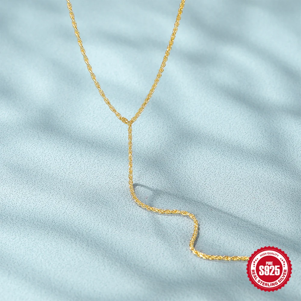 

Корейское женское ожерелье из стерлингового серебра S925, многослойное большое и маленькое жемчужное ожерелье, классическая цепочка на воротник, стиль свадебного подарка