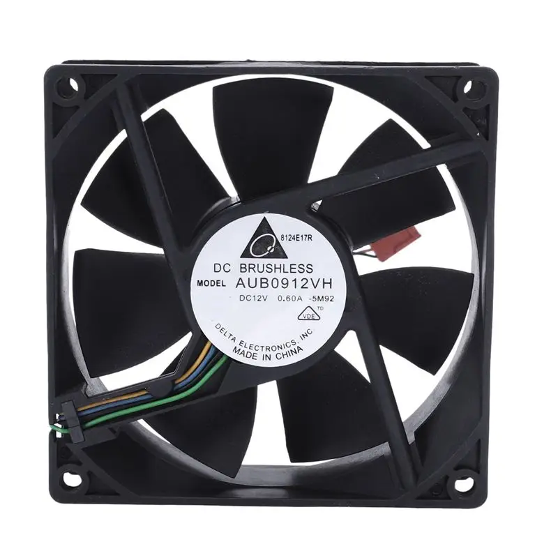 6Pcs 90X90x25mm DC 12V 0.60A 4-Pin Computer Cpu Cooling Fans