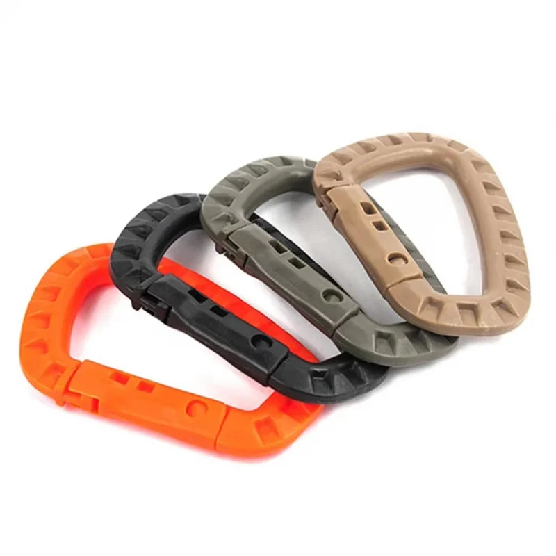 4/8/12/32 stücke Karabiner Snap Hängen Haken D-Ring Frühling Kunststoff Starke Taktische Tac Link rucksack Werkzeug Schlüsselbund