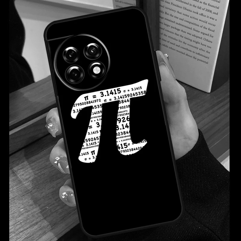 حافظة Math Formula Pi لهاتف OnePlus 13T 10T 8T 10R 12R 13R 13 12 11 9 10 Pro Nord CE 5 2 3 4 Lite N20 N30