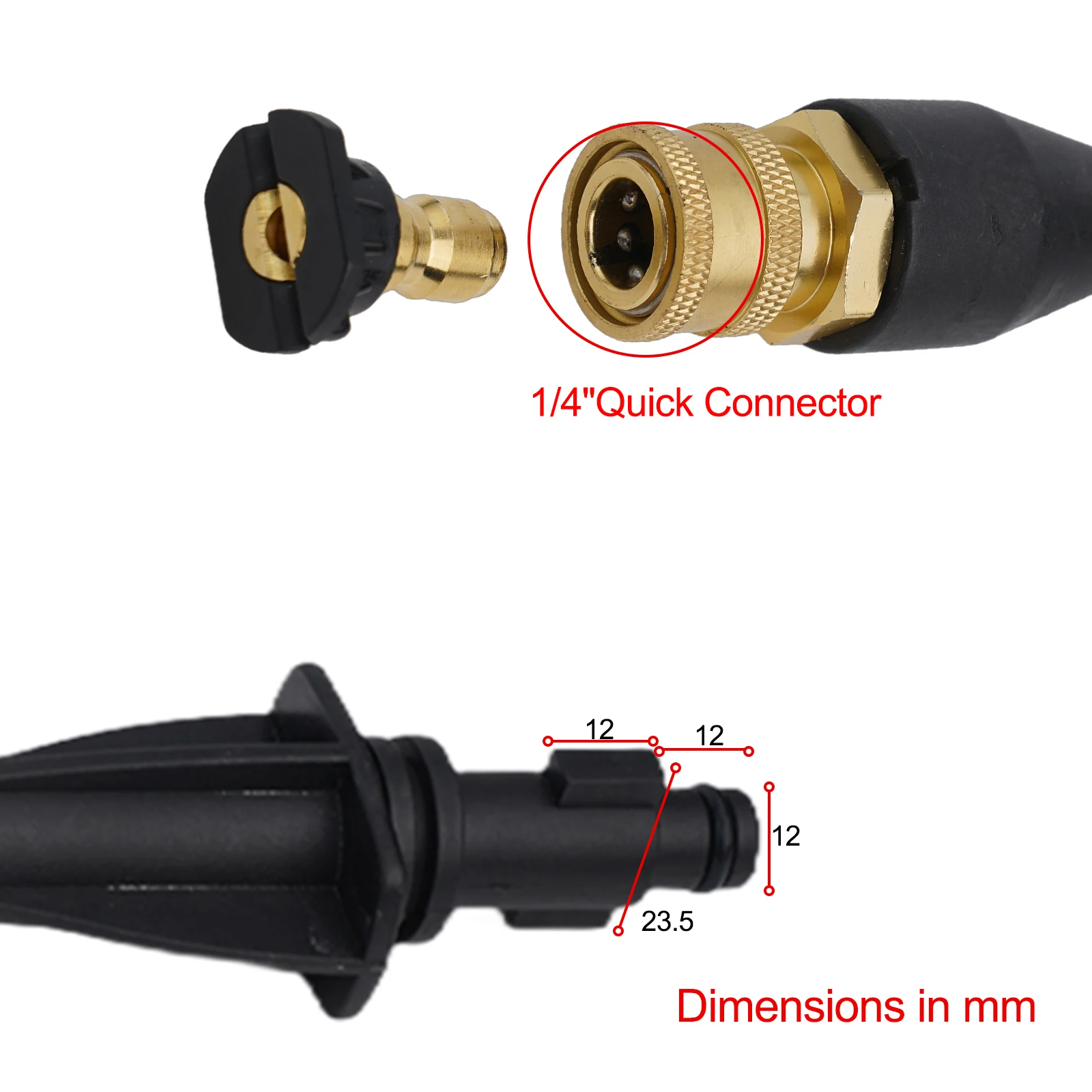 High Quality Long Lasting Practical Sturdy Spray Wand For Pressure Washer Efficient Cleaning For Pressure Washer