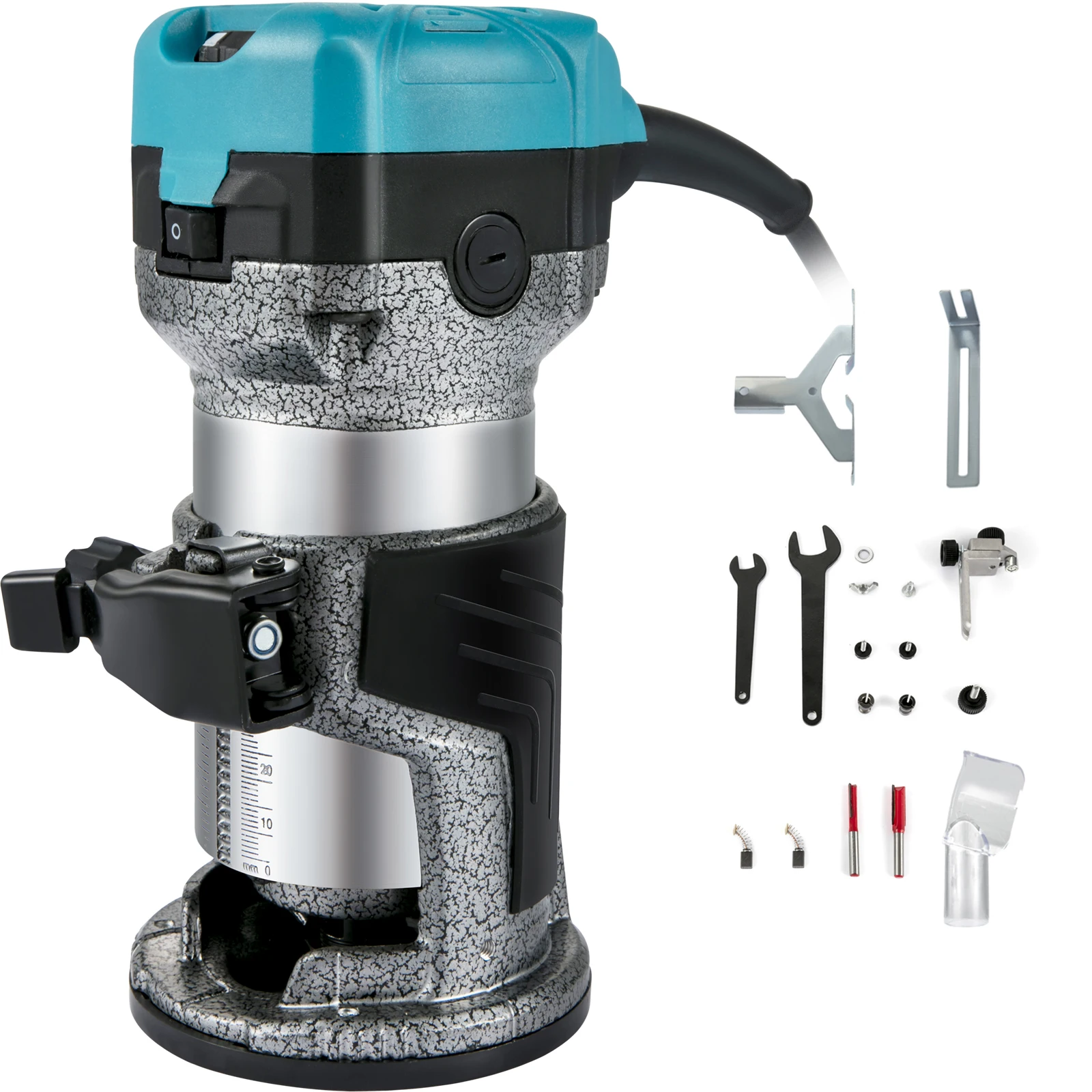 SucceBuy favágó gép elektromos szegélynyíró 800W 30000RPM teljesítményű ácsszerszám famegmunkáláshoz, vágáshoz, hornyoláshoz, faragáshoz