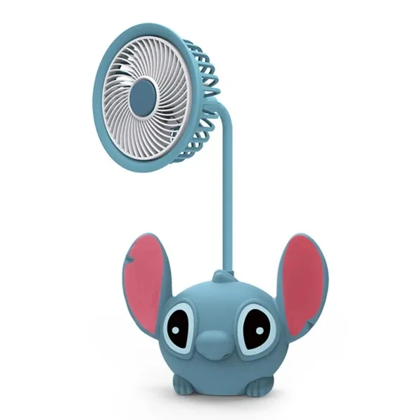 Disney Stitch Fan Cartoon Multifunction Pencil Sharpener Child Birthday Gift Funny Creativity Fan