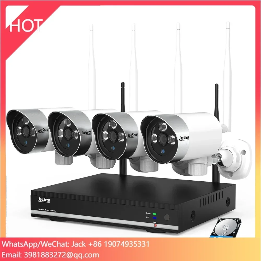 Surveillance System for Home Security Camera Security Wifi Camera 2MP Wifi Wireless Nvr Kit Outdoor Indoor Wifi Nvr Kits