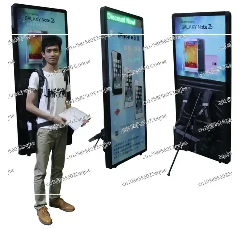 For 32inch LCD Digital Walker Billboard Backpack Walking Billboard Human Walking Advertising Billboard