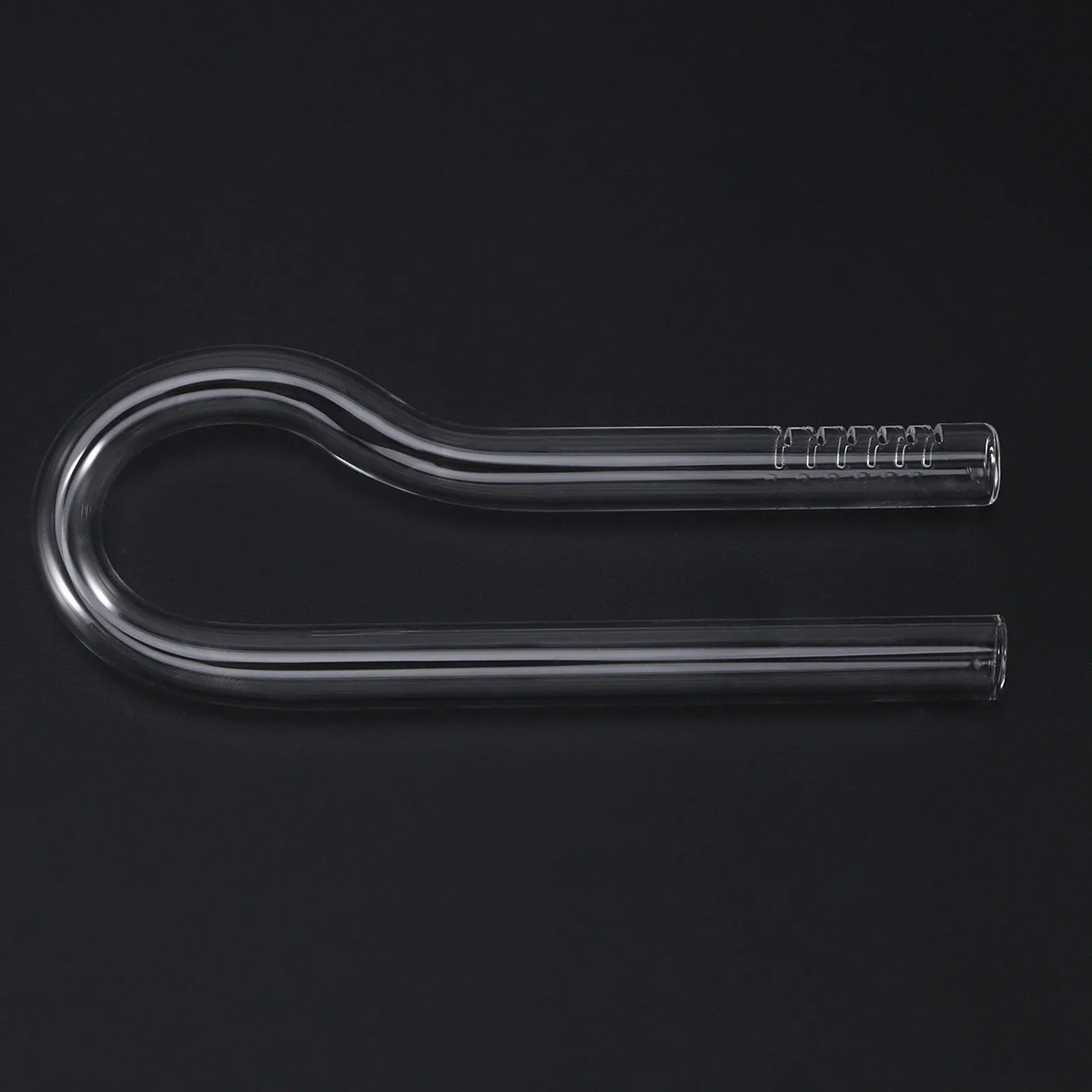 

R Shaped Glass Water Inlet Outlet Tube 13Cm Design for Stable Flow Aquarium Fish Tank Oxygenation Enhancement