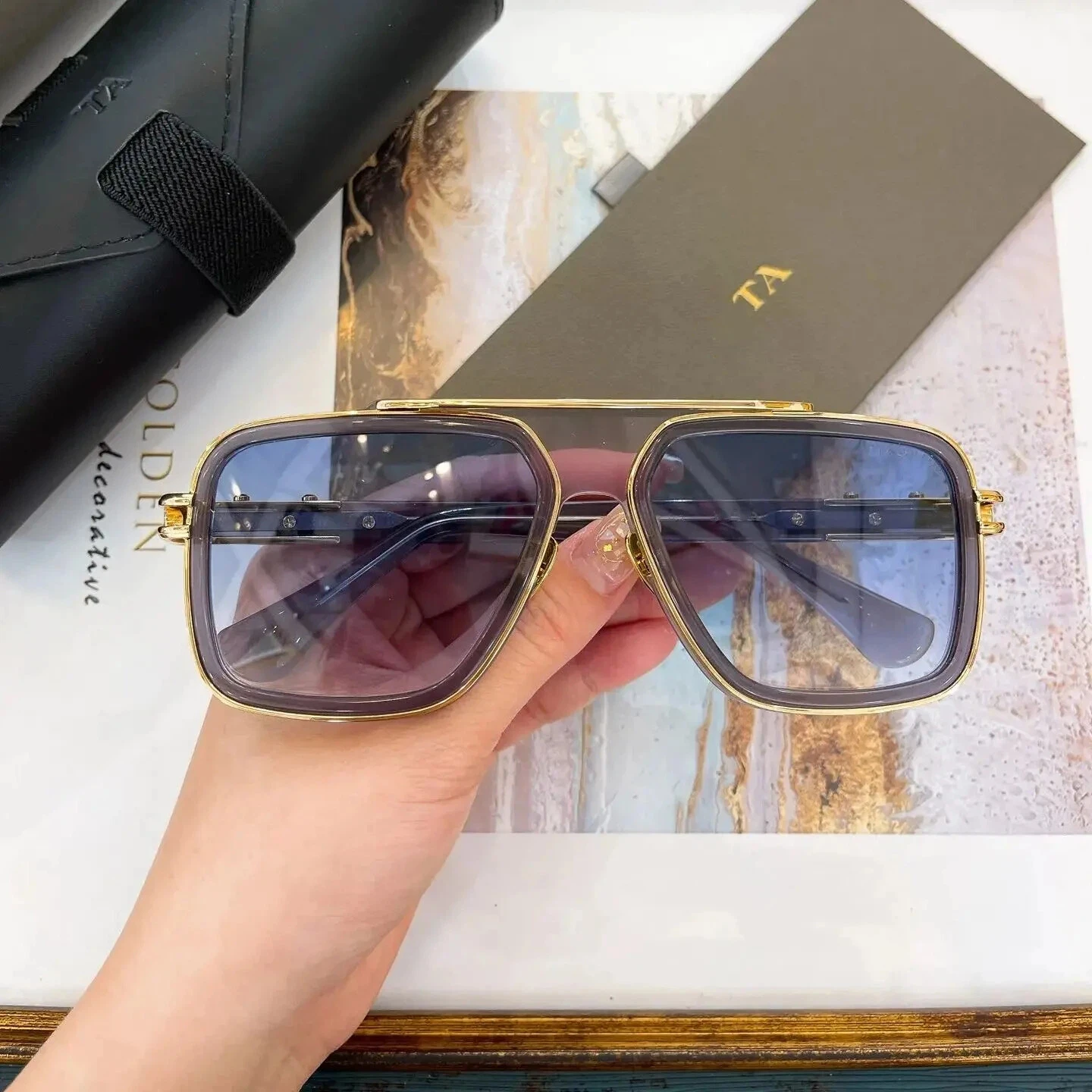 

Authentic For DIYTA DT DTS403 LXN-EVO Top Quality Men Women Sun Glasses Luxury Designer Business Male Couple Eyewear With Box