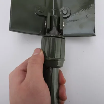Tactical Folding Shovel 23.3in Overall Length, Lockable Multi-function Shovel Hoe for Wildland Rescue