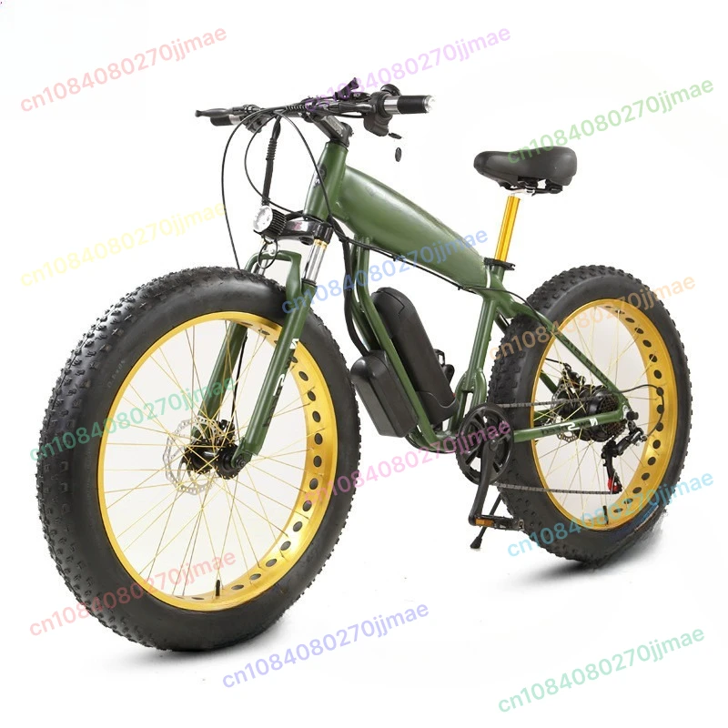 

Hot-selling overseas popular 26-inch electric mountain bike snow fat tire moped shock-absorbing off-road vehicle