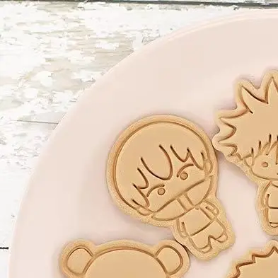 

Creativity Kawaii Anime Jujutsu Kaisen Series 8PCS Cookie Cutter Cute Cartoon Role Whole Body 3D Mold Baking Tools Kitchenware