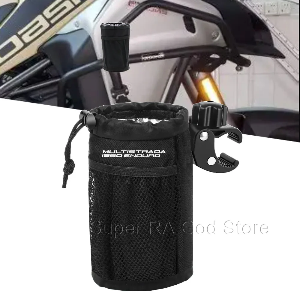 

For Multistrada1200 1260 Enduro motorcycle cup holder Oxford cloth drinking bottle holder beverage holder