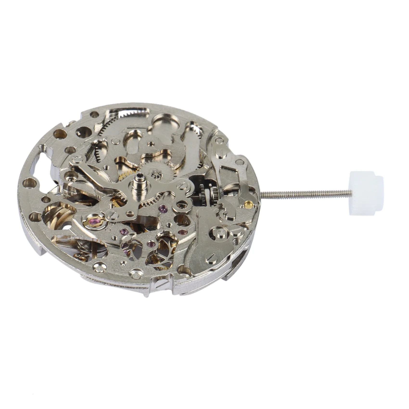 【NEW BAAY】 25.6Mm 3-Hand Skeleton Self-Winding Automatic Mechanical Watch Movement for Miyota 8N24 Watch Accessories