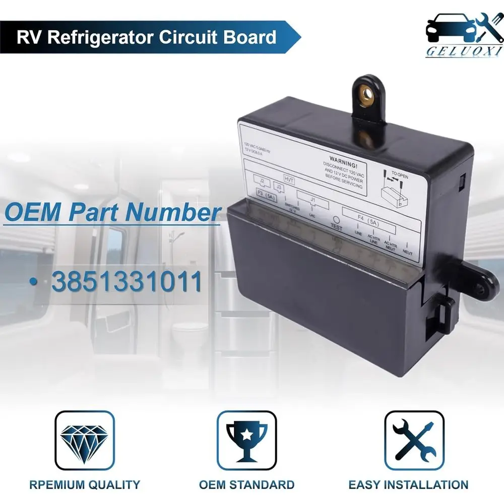 GELUOXI 3851331011 RV الثلاجة إمدادات الطاقة لوحة دوائر كهربائية لاستبدال نموذج RV DMR702/ RM1350/ RM3762/ RM3962